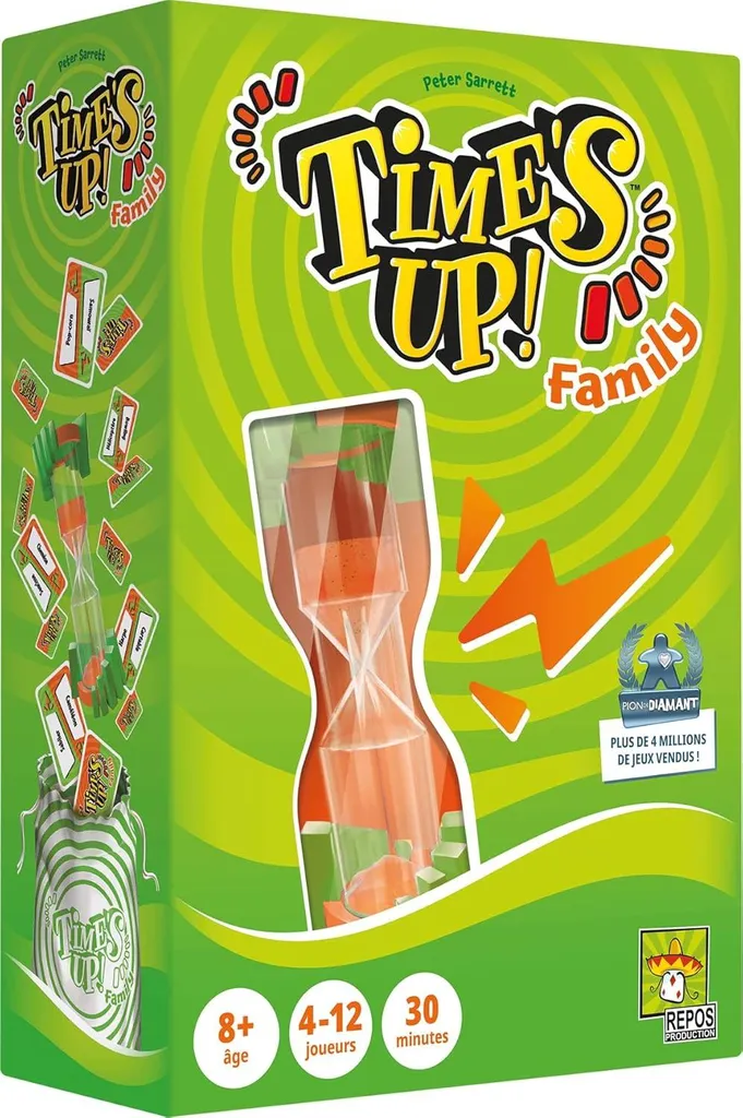 Time's Up Family Jeu de Mime et Rapidité Asmodee 220 Cartes Illustrées
