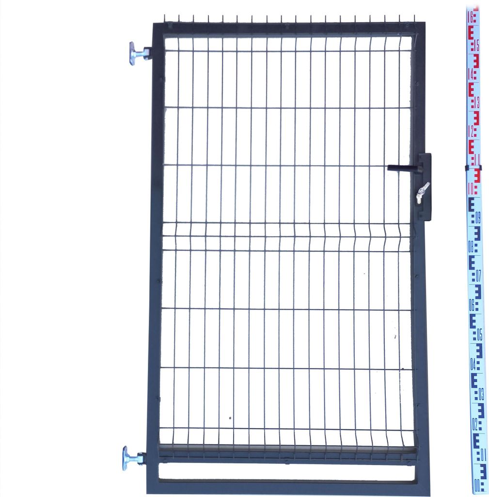 GARTENTOR 160 cm anthrazit graphit Einstabmatten 3D RAL7016 Zaun 163 cm Gartentür Zauntor Einzeltor Tür Doppelstabmatten