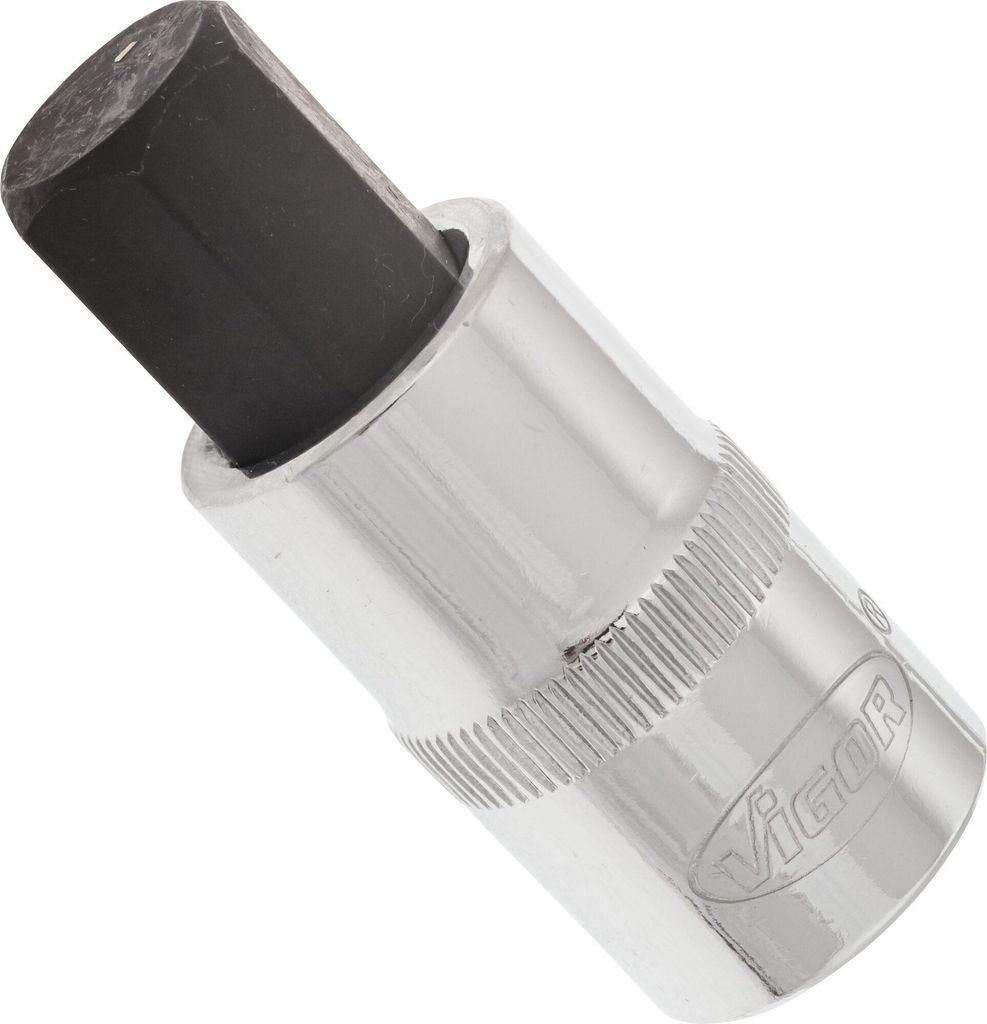 VIGOR Schraubendrehereinsatz V2107 1/2" Innen Sechskant Profil SW 14 mm