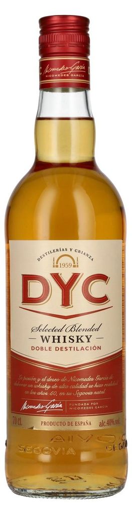 DYC Destilerias y Crianza Selected Blended Whisky 40% Vol. 0,7l