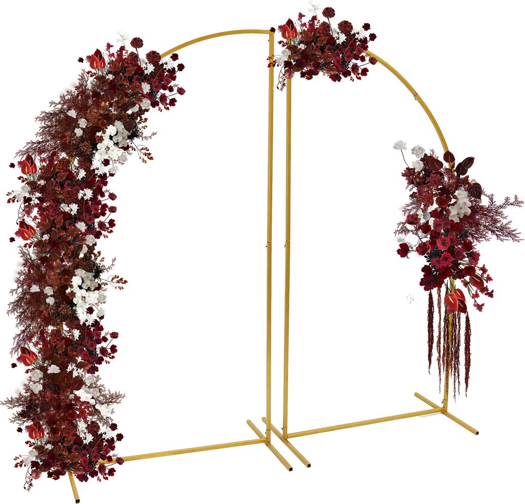 Arche de mariage en forme de ballon, dorée, 1,8 m, fond Image du produit 