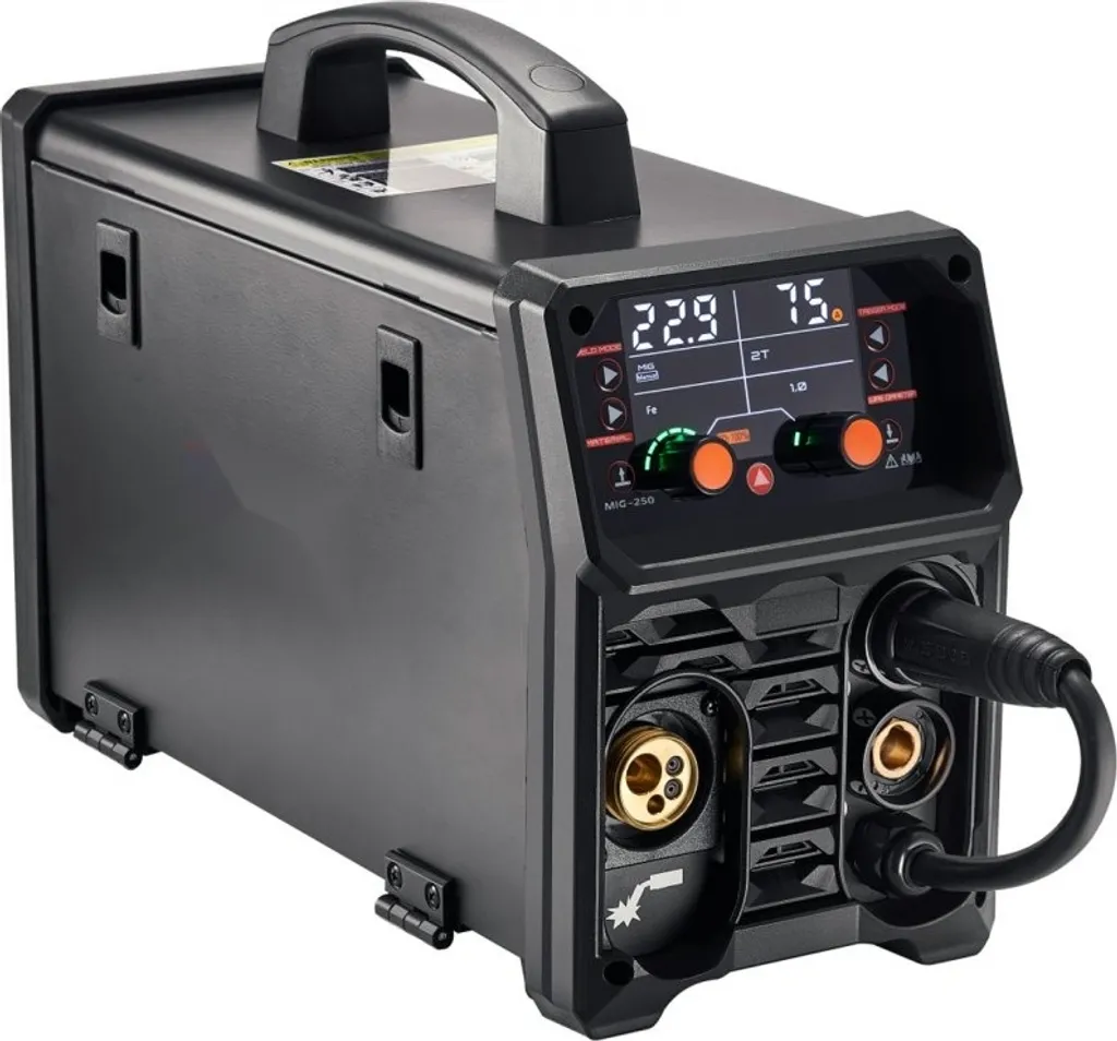Combiné de soudage multiprocédés 250A 5-en-1 Synergique et Pulsé 8,2KVA - 10
