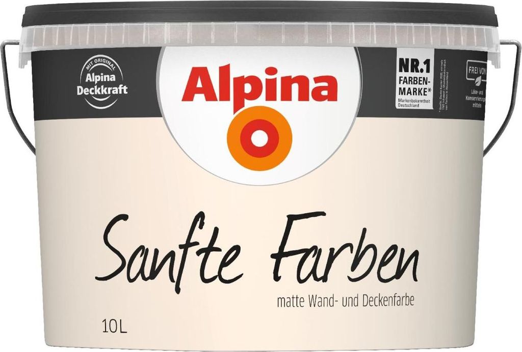 Alpina Sanfte Farben Wandfarbe 10 L strand Produktbild 