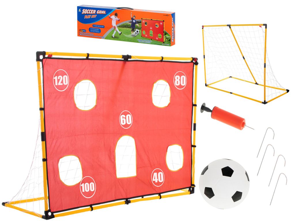 Fußball-Trainingstor mit Netz + Zielmatte + Ball Produktbild 