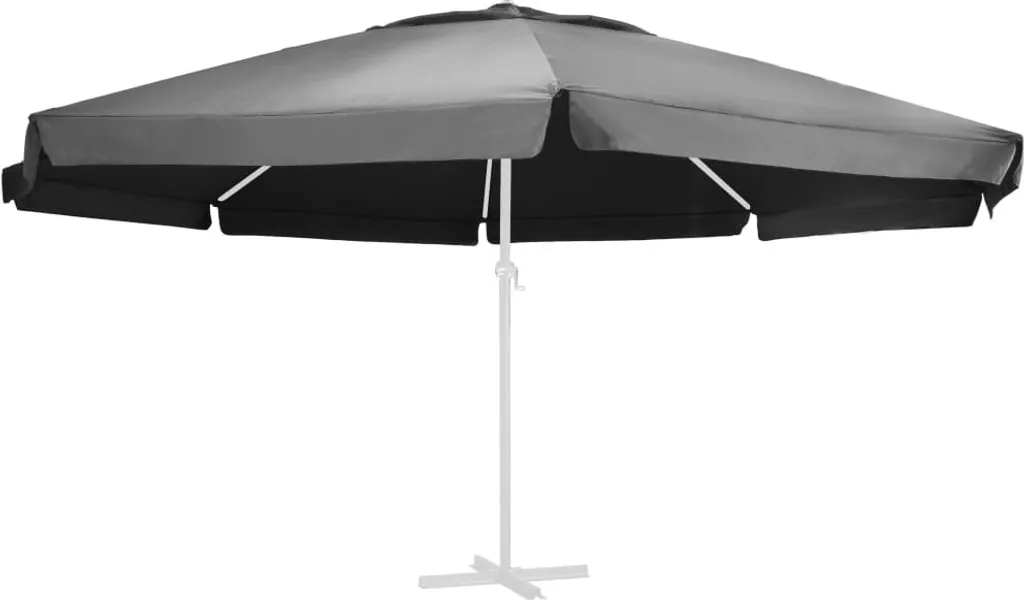 Réparer parasol abîmé avec cette toile anthracite 610cm de rechange