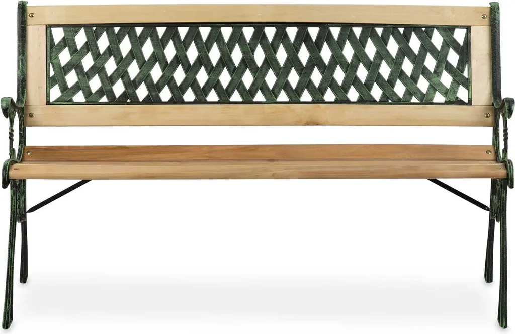 Banc extérieur Fusio 124cm résistant aux intempéries avec dossier