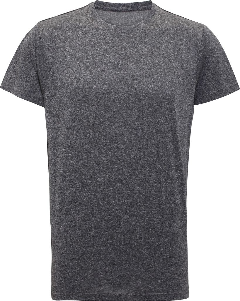 Tri Dri Herren Fitness T-Shirt, kurzärmlig RW4798 (XL) (Schwarz meliert)
