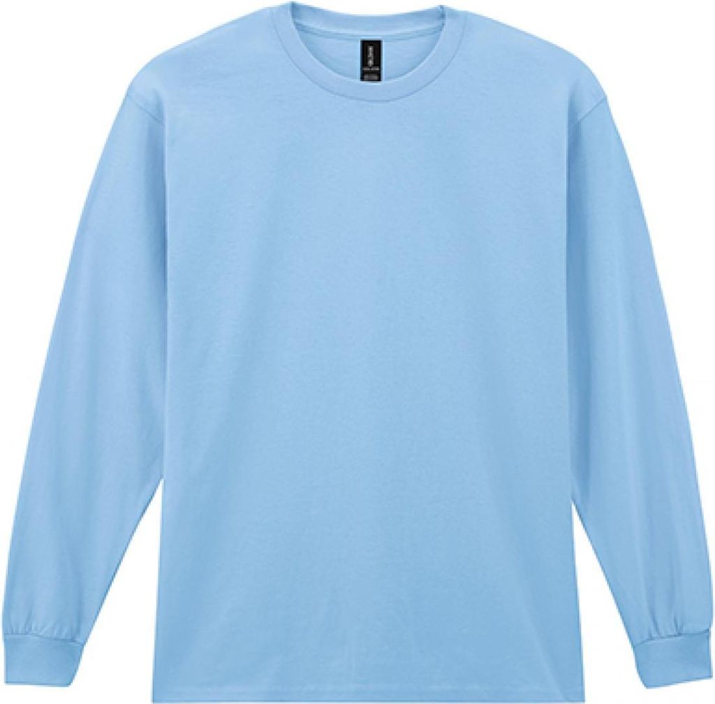 Gildan 2400 | Ultra Baumwolle Long Sleeve Herren T-Shirt - Farbe: Light Blue - Größe: S
