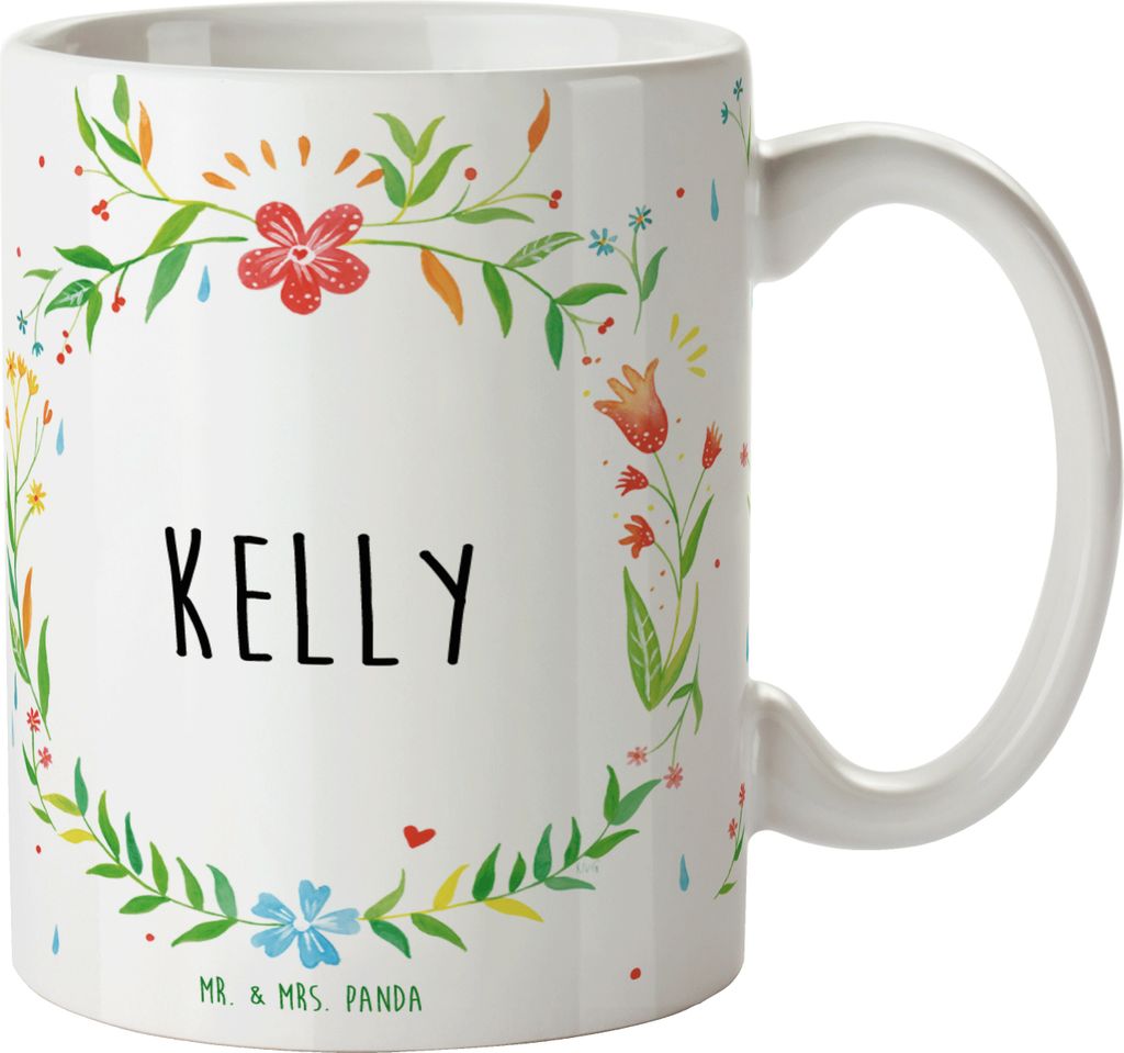 Mr. & Mrs. Panda Tasse Kelly - Geschenk, kaffeebecher Produktbild 