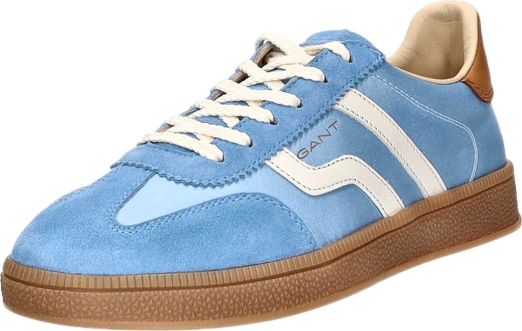 A single blue Gant sneaker is shown from a side-angle against a white background.