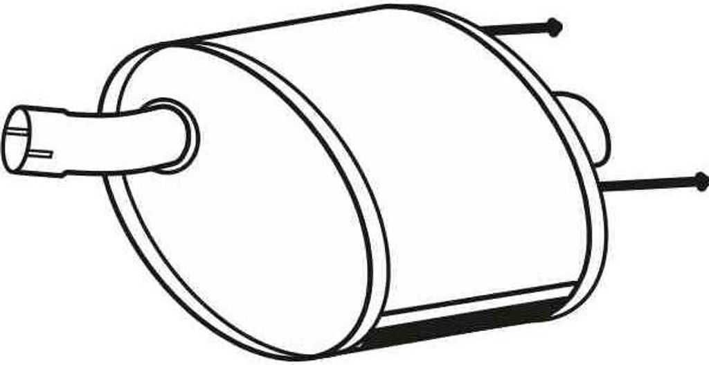 VEGAZ OS-750 Endschalldämpfer für OPEL INSIGNIA Caravan Auspuff