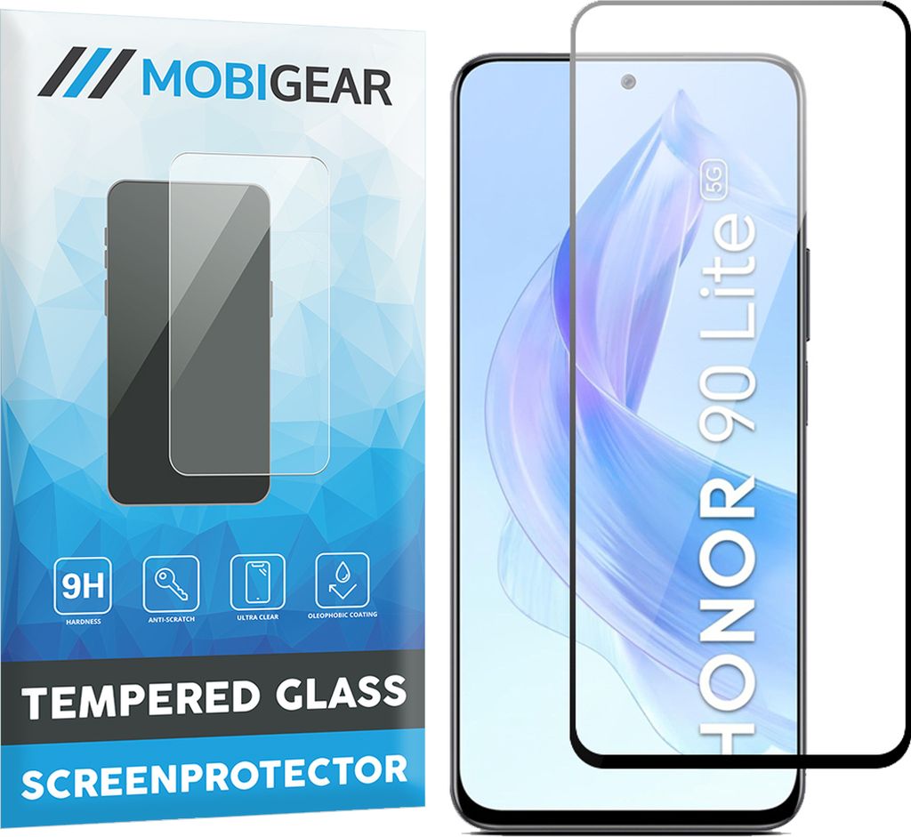 Mobigear Premium Honor 90 Lite Panzerglas Gehärtetes Glas Displayschutz - Hüllenfreundlich