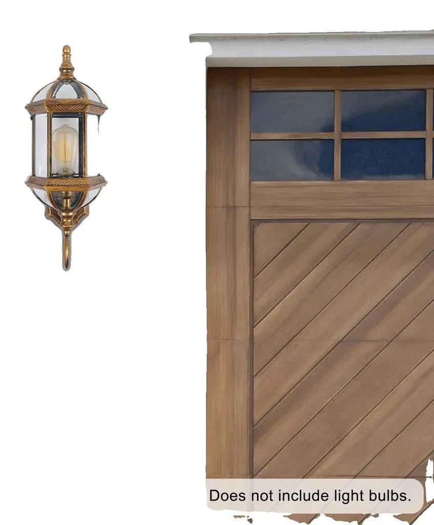 Applique murale design dorée étanche IP65 - Modèle Orion Luxe Doré