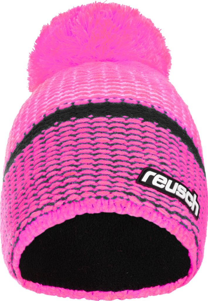 Reusch Mütze Noah Beanie mit Innenfutter 3342 knockout pink / white One Size