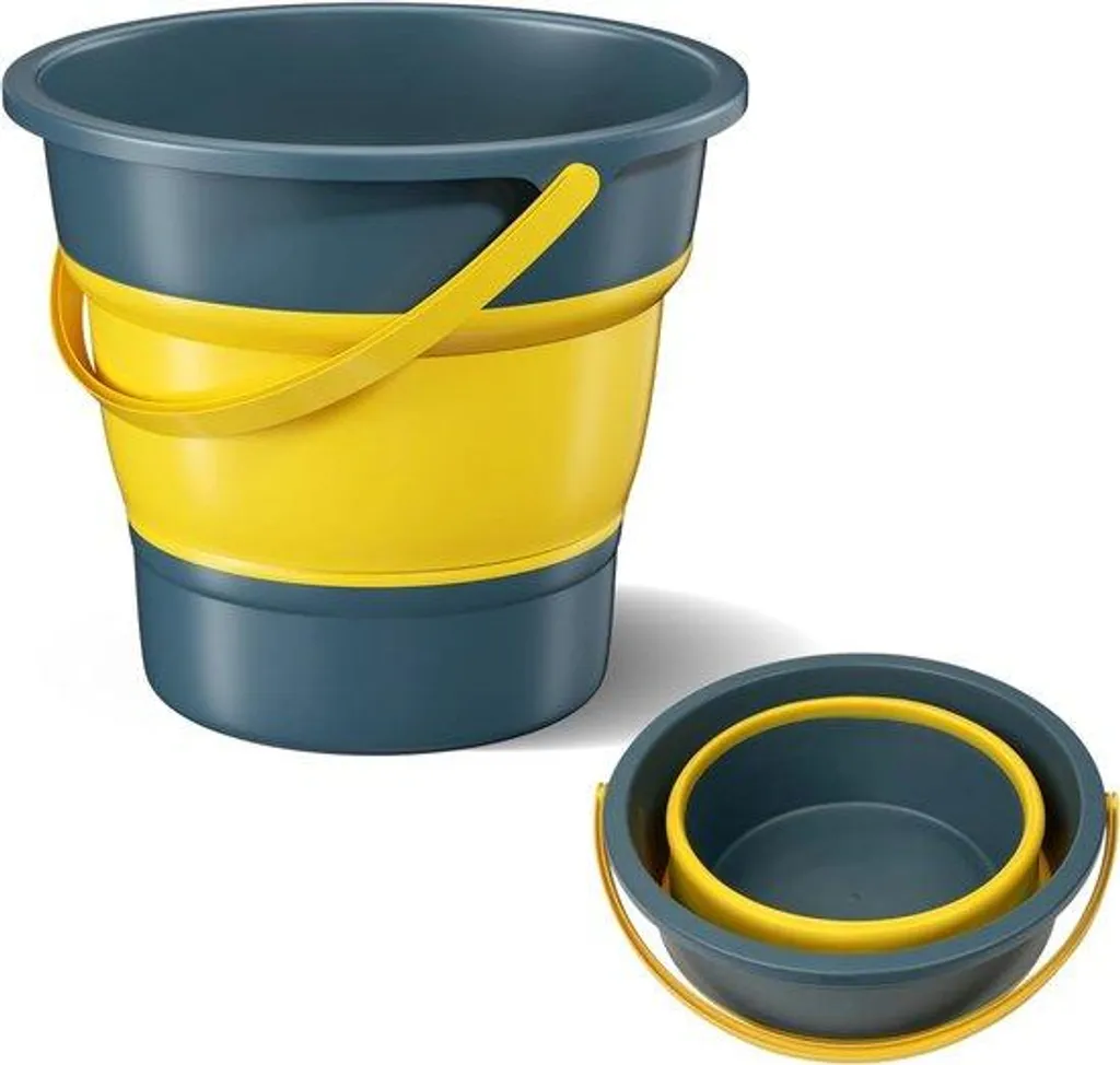 Bassine rétractable multifonction en silicone robuste pour camping