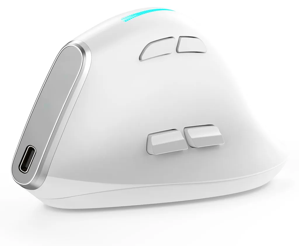 ZELOTES F-36 Souris sans Fil Bluetooth 2,4 GHz Blanche 8 Boutons Pro