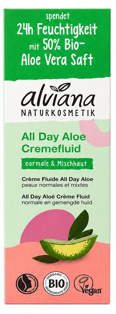 Cura del viso - Crema fluida all day all'aloe 50ml Immagine del prodotto 