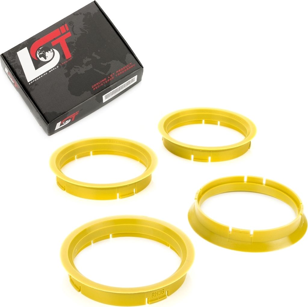 4x Zentrierringe Alufelgen Ø 66,6 mm - Ø 72,5 mm für KIA HYUNDAI DAEWOO