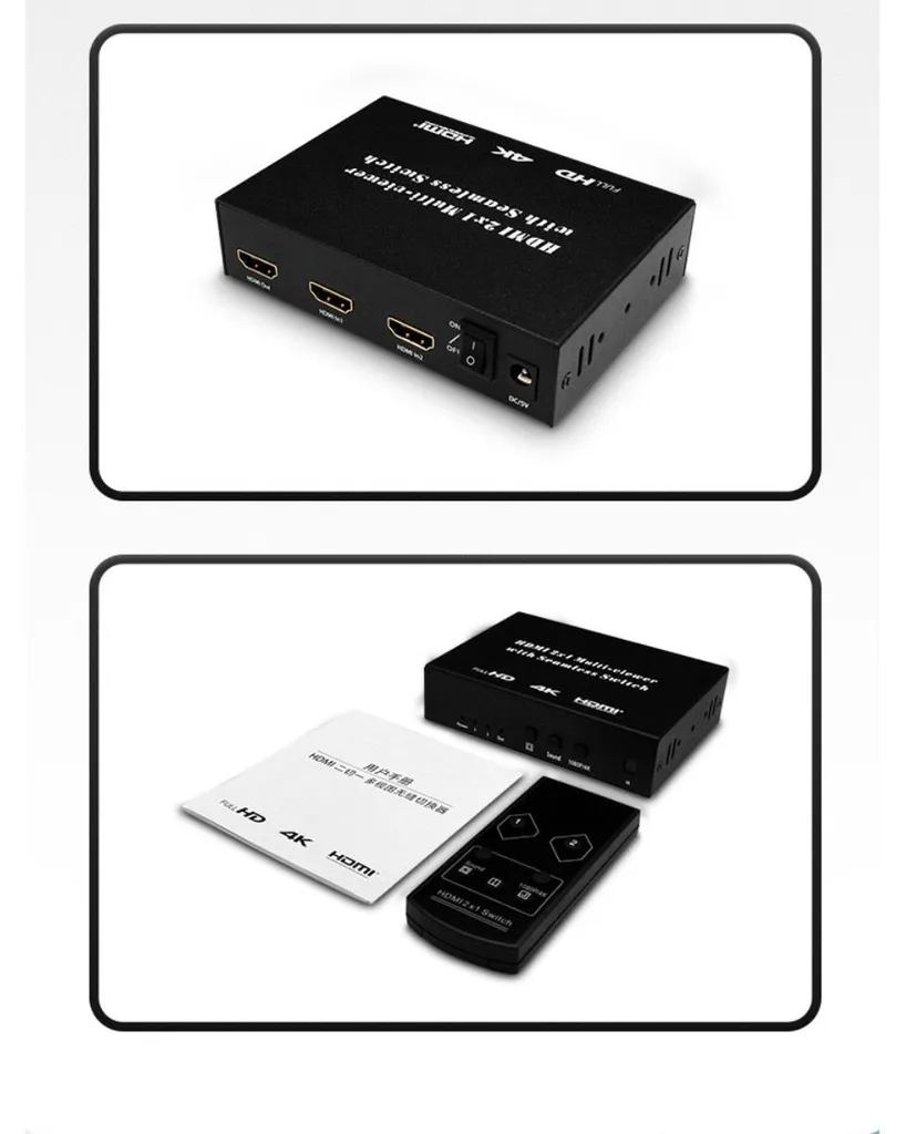 Répartiteur HDMI 4K UHD Boîtier Aluminium avec Télécommande Infrarouge - 2