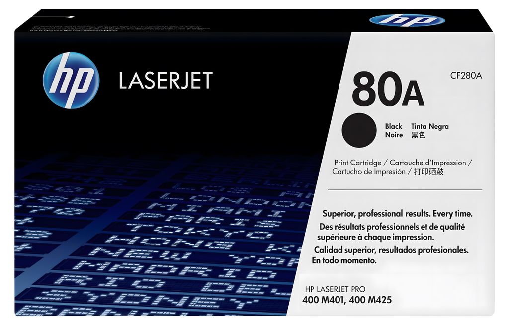 HP 80A Toner schwarz (CF280A) Produktbild 