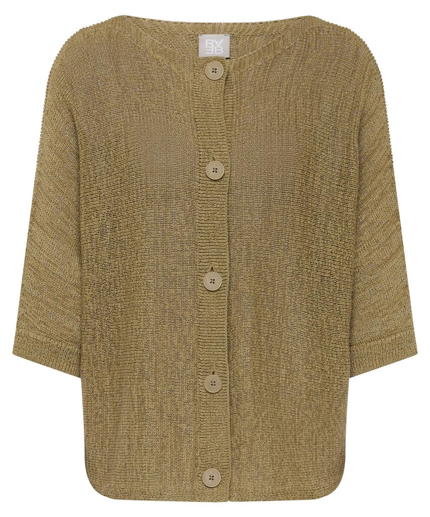 Rabe Strickjacke in Grün 44