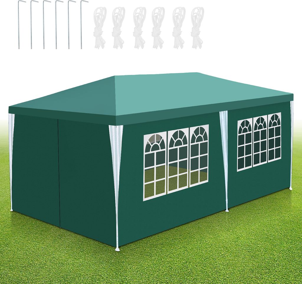 Bettizia 3x6m Garten Pavillon mit Seitenteilen mit Produktbild 