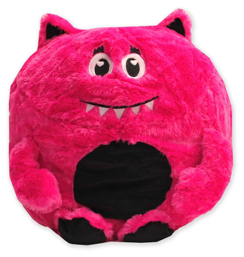 Monster Kuschelkissen Plüsch Kinder Kissen in Pink Produktbild 