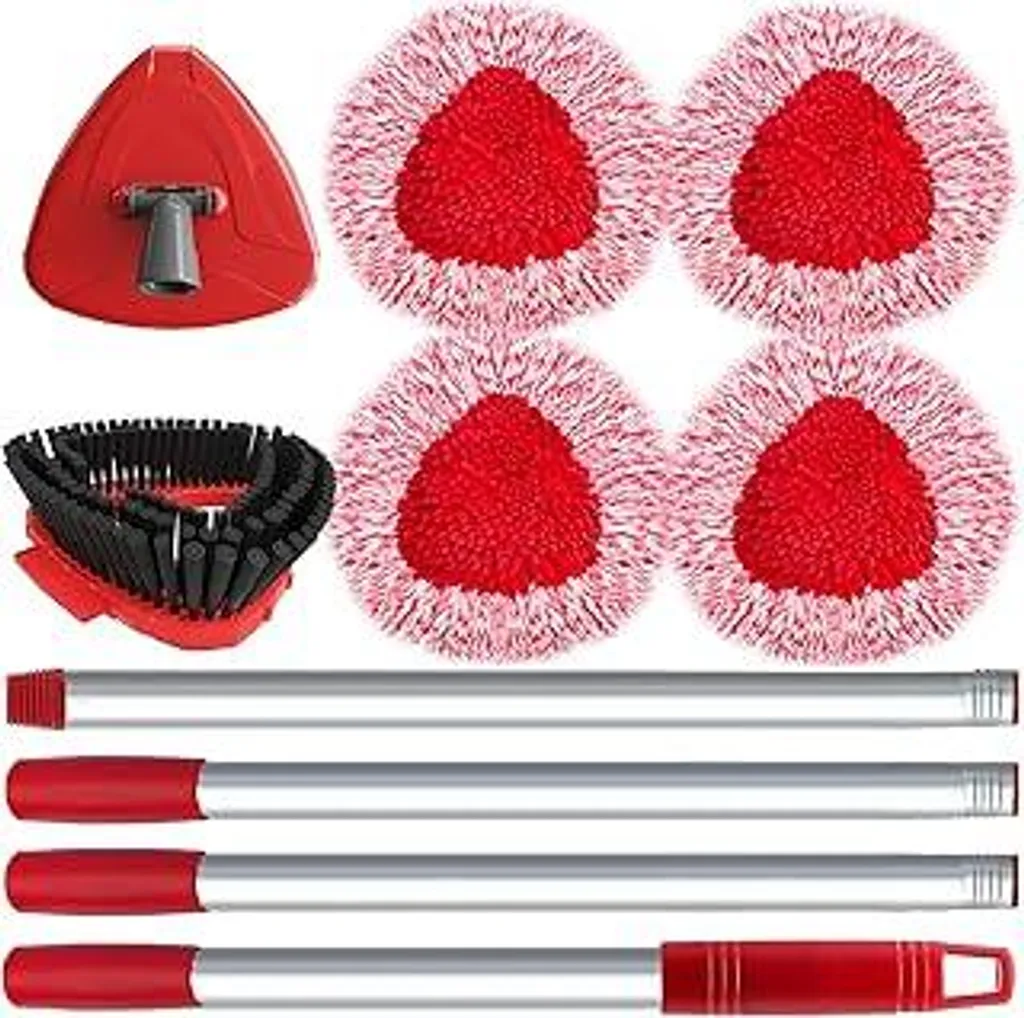 Kit Pulizia Camper e Casa: 4 Ricambi Vileda Turbo + Manico 148cm