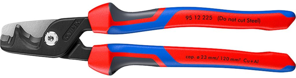 KNIPEX StepCut XL Kabelschere 95 12 225 rot/blau Länge Produktbild 