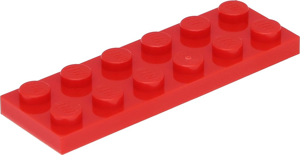 Lego 2x6 Platte 3795 - 250 Stück Rot
