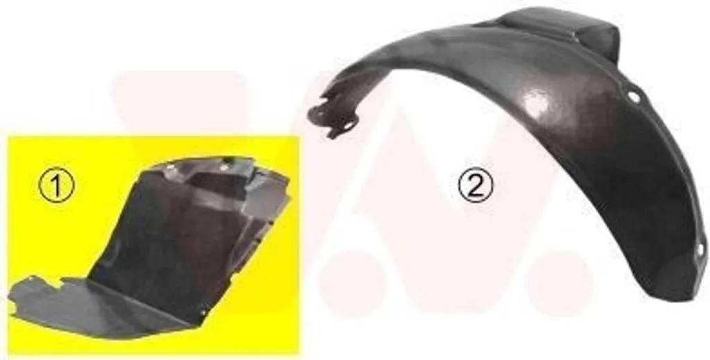 Passaruota Destro Renault Clio I Plastica VAN WEZEL 4337434