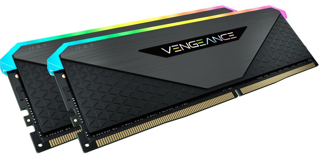 DIMM 16 GB DDR4-3200 (2x 8 GB) Dual-Kit (schwarz, CMN16GX4M2Z3200C16, Vengeance RGB RT, INTEL XMP)