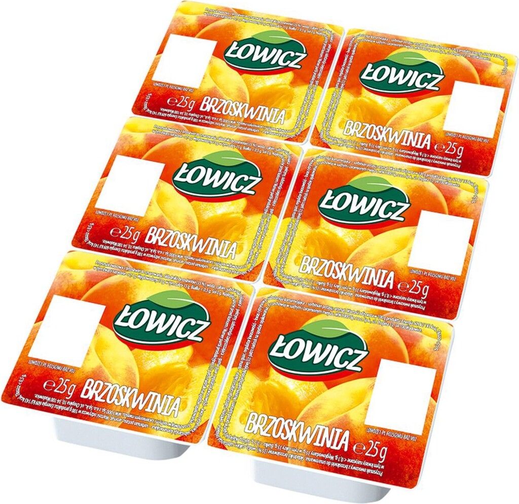 Łowicz Produkt Owocowy Brzoskwinia 6 X 25 G Zdjęcie produktu 