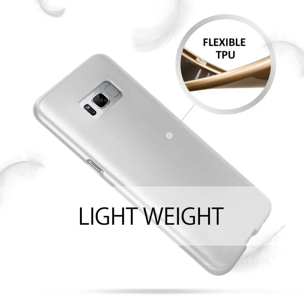 Coque Mercure I-Jelly pour Samsung Galaxy S8 Plus Argent Métallisé - 3