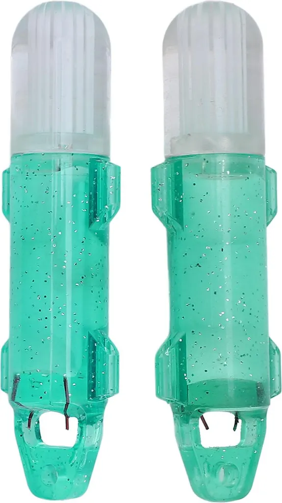 2x Lampade Pesca LED Verde Lampeggianti - Attira Pesci Abissali