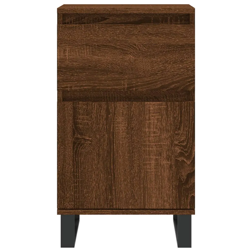 Buffet 2 pcs Chêne Brun 70 cm : Solution de Rangement pour Petit Espace