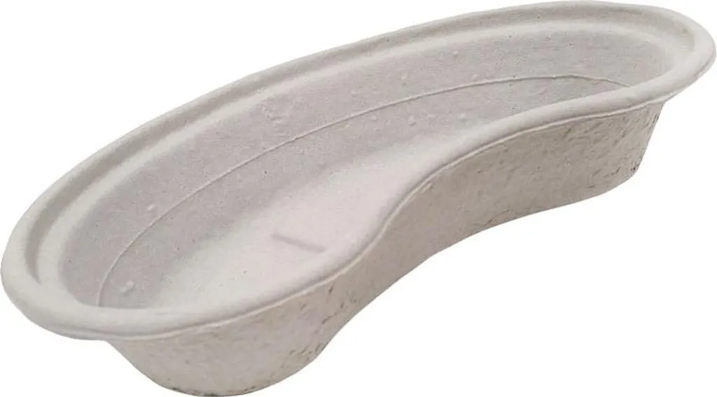 Haricot médical jetable 0,7 l en pulpe de papier - Boîte de 300 unités