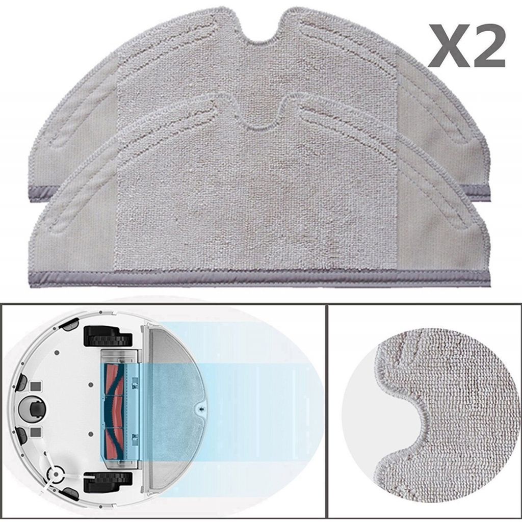 Mi Robotic Vacuum Cleaner Staubroboter Wischtücher (2er Pack) Grey