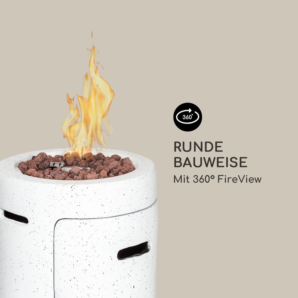 Blumfeldt Crete Gas-Feuerstelle, 13 kW Wärmeleistung, Produktbild 5