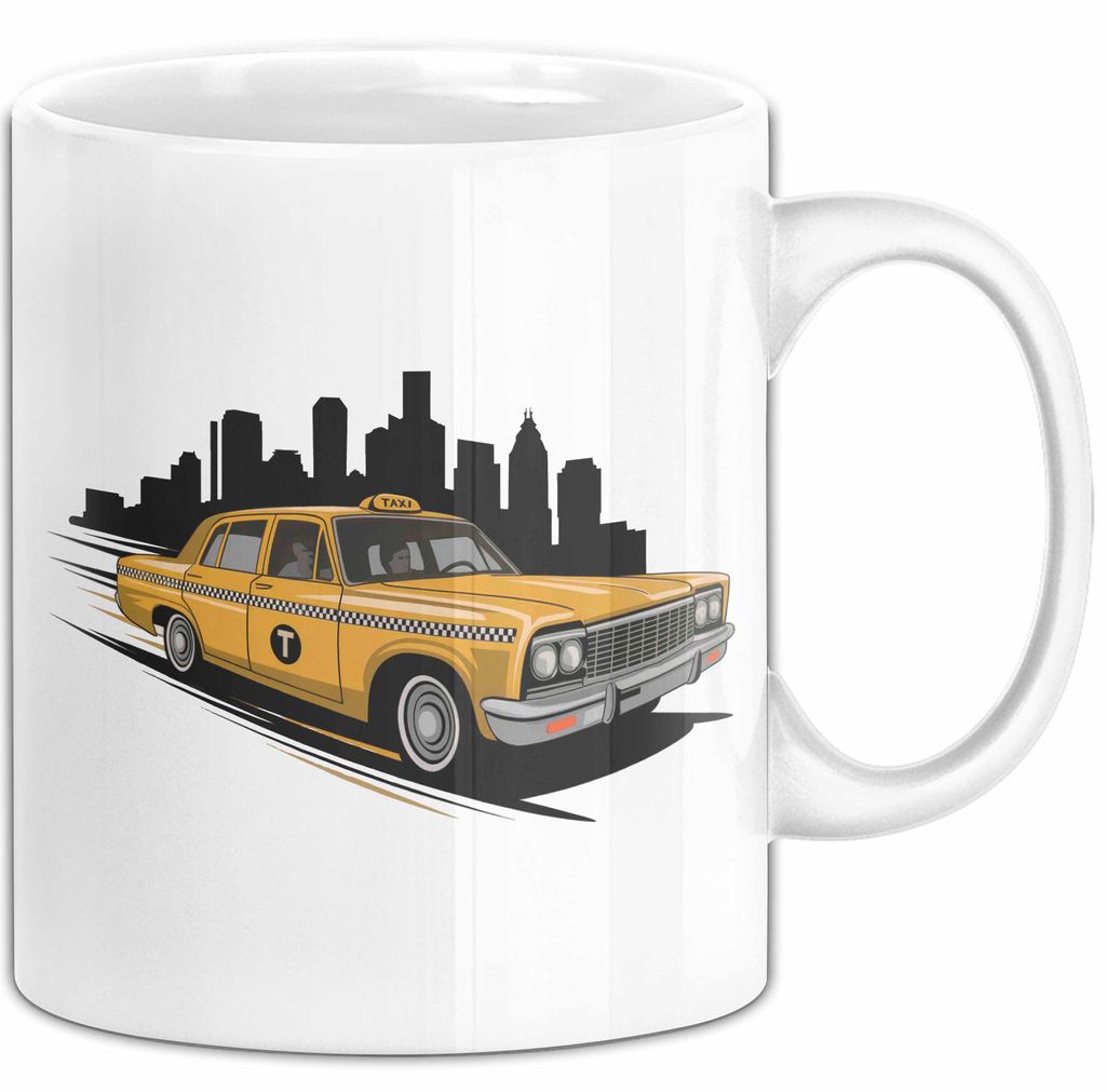 Taxifahrer Tasse Geschenkidee Berufskraftfahrer Lustiger Geschenkidee Lustig (Weiß)