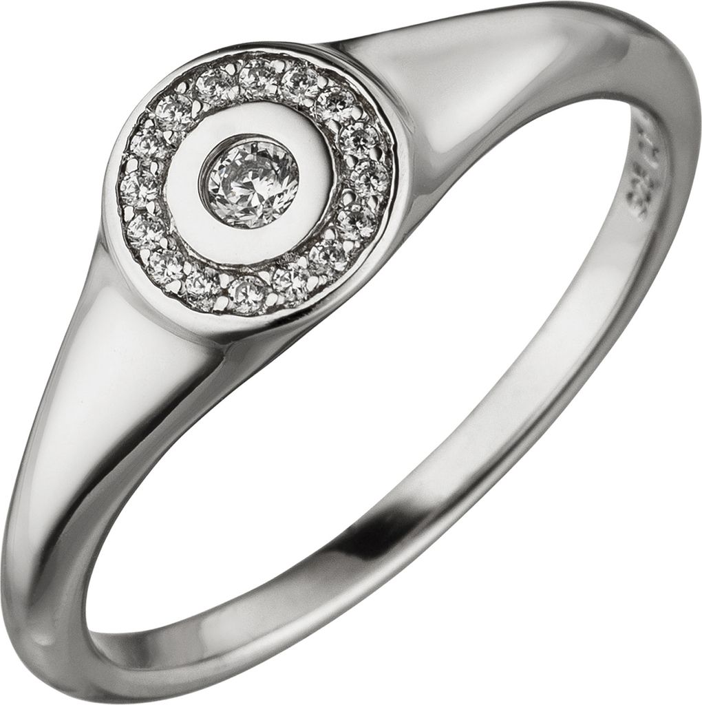 Gr. 56 Damen Ring 925 Sterling Silber 17 Zirkonia Produktbild 