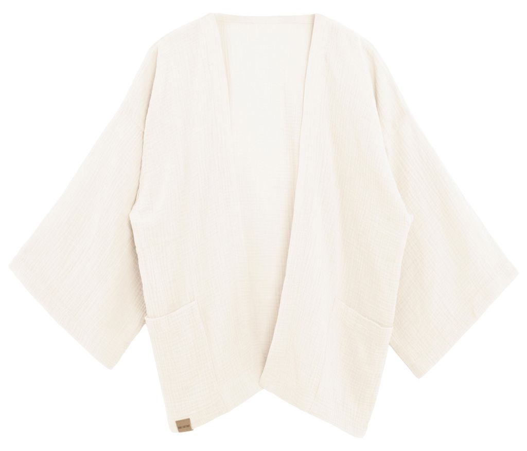 Knit Factory Elva Kimono Kurz - Ecru - 36/42