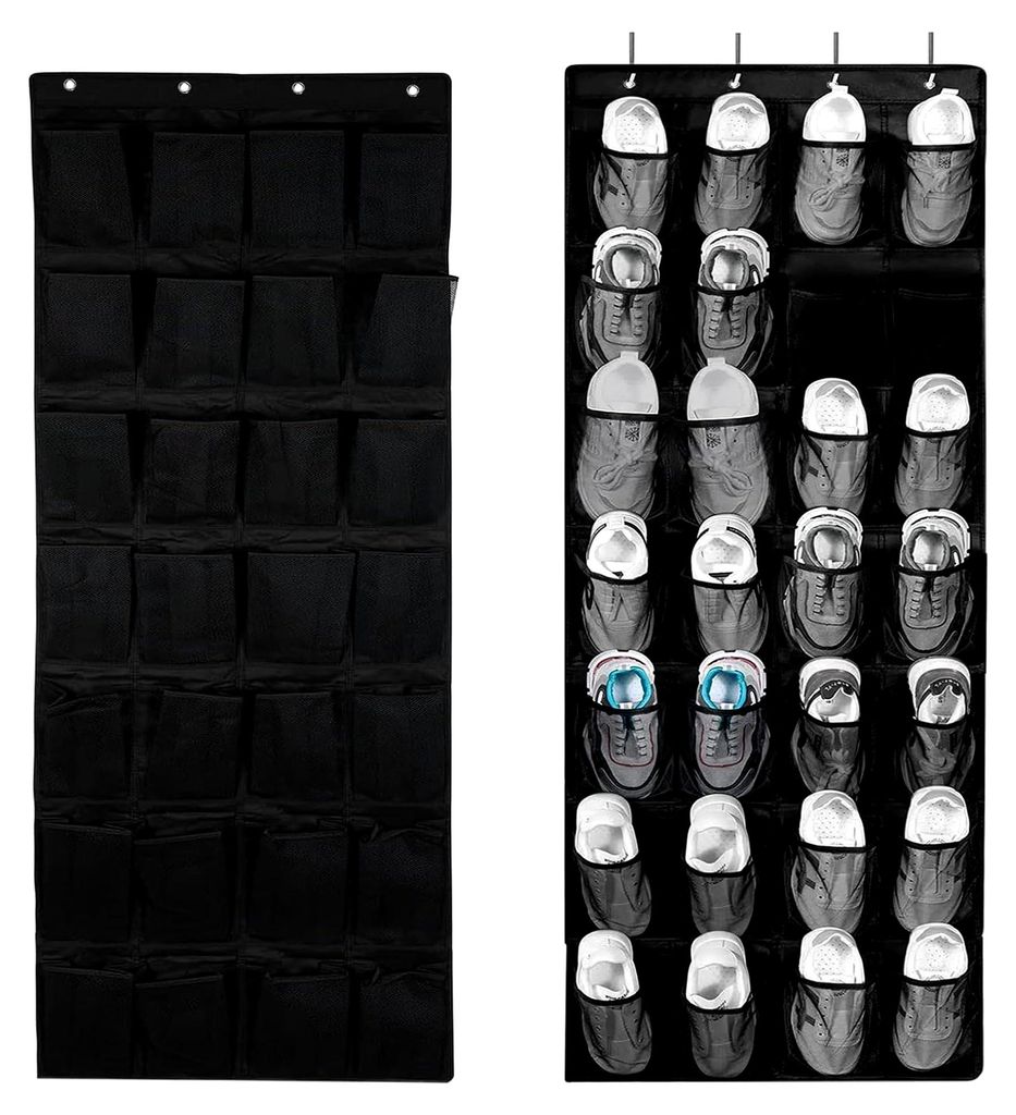 Schuhregal Tür Hängend,Schuhregal Hinter Tür,Schuhaufbewahrung Hängend,28 Taschen Schuh Organizer Türs,Shoe Bag Door Hanging für Schrank Schl...