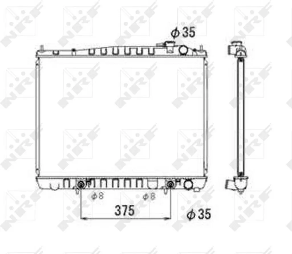 Radiateur pour Nissan Pathfinder II R50 : Refroidissement Moteur NRF OE