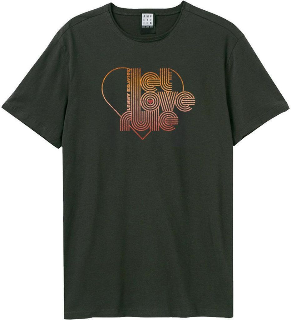 Amplified - "Let Love Rule" T-Shirt für Herren/Damen Uni GD1565 (L) (Holzkohle)