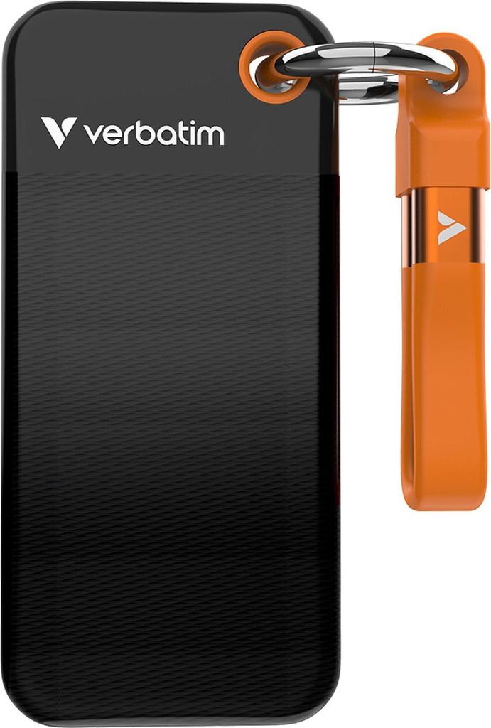 Verbatim Pocket SSD 1TB USB 3.2 Gen 2 Schwarz/Orange