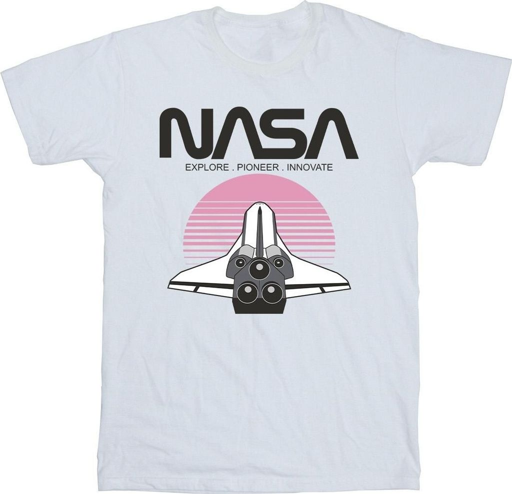 NASA - T-Shirt für Herren BI52274 (3XL) (Weiß)