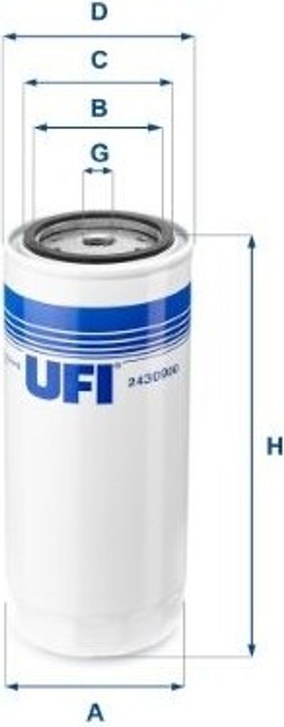 Kraftstofffilter UFI 24.309.00 für NEOPLAN Skyliner Filtereinsatz