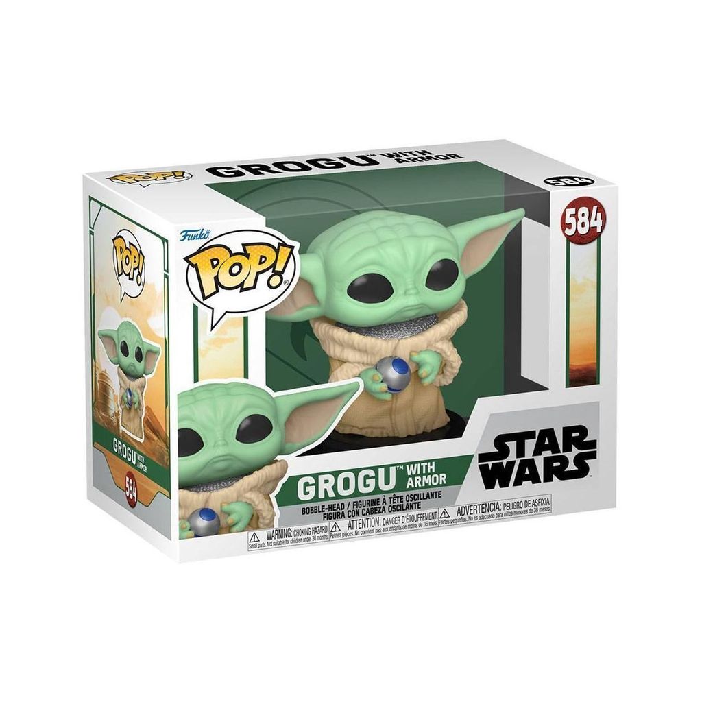 Star Wars - Grogu with Armor 584 - Funko Pop! - Vinyl Figur Produktbild 