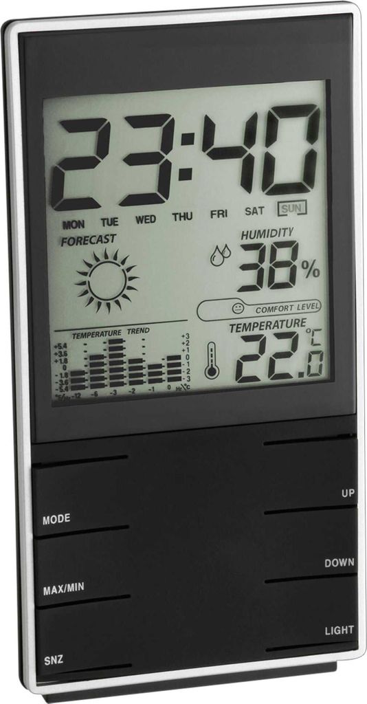 TFA-Dostmann 35.1102.01, Schwarz, 20 - 99%, 0 - 50 °C, 32 - Produktbild 